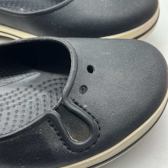 Crocs Black White Ballet Flat Sz 7. CR1867A - Picture 3 of 7